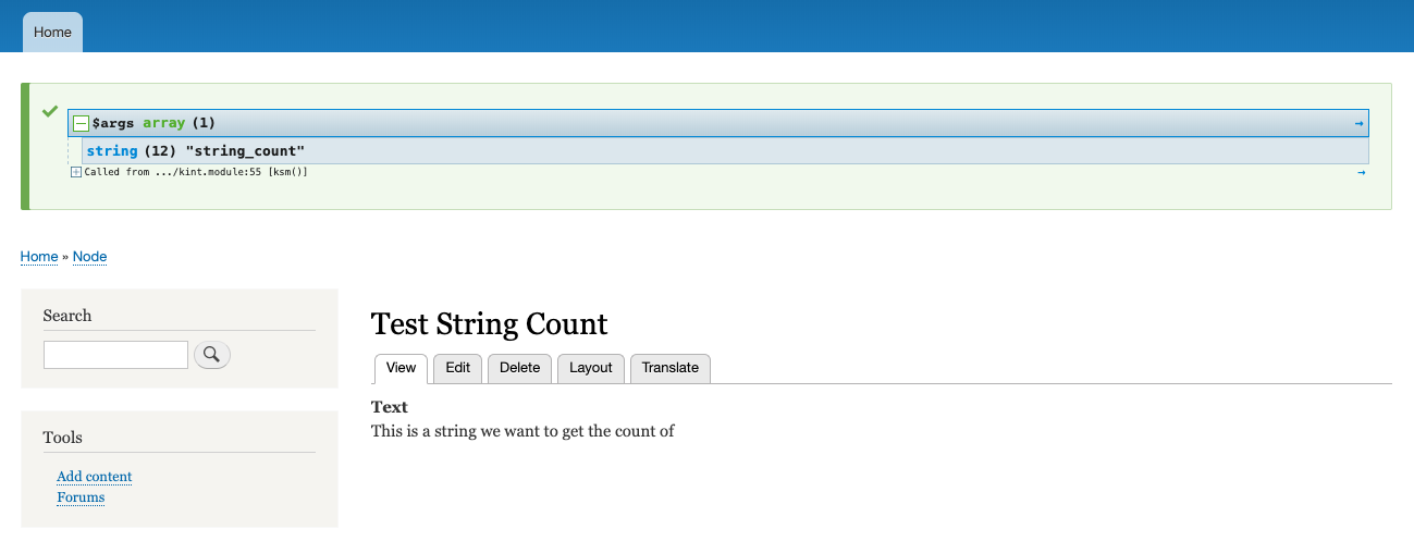 kint screenshot